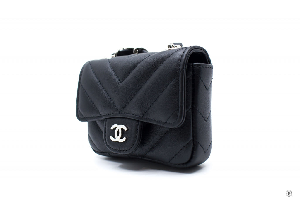 Top Quality Chanel AP2305B07199 Classic Belt Bag Black / 94305 Calfskin Shoulder Bags Shw