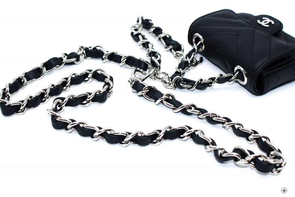 Top Quality Chanel AP2305B07199 Classic Belt Bag Black / 94305 Calfskin Shoulder Bags Shw