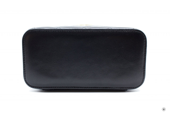 Top Quality Chanel AP2550B07242 Vanity With Gold And Silver Chain Black / 94305 Lambskin Shoulder Bags Shw