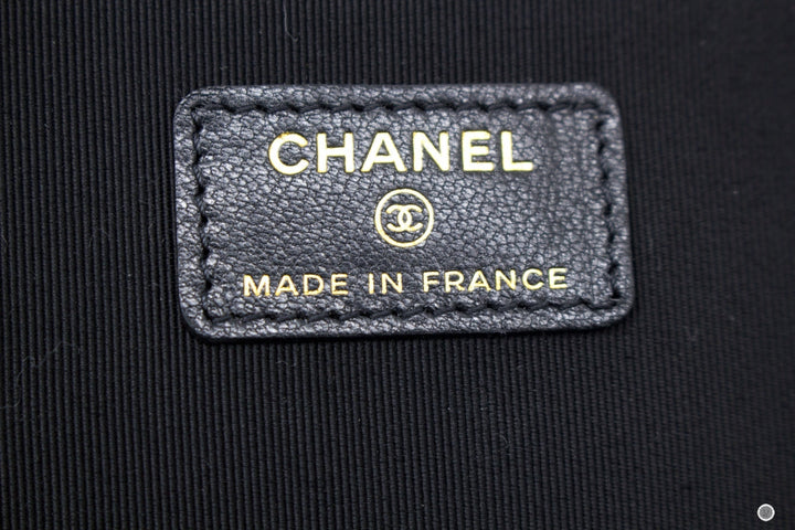 Top Quality Chanel AP2550B07242 Vanity With Gold And Silver Chain Black / 94305 Lambskin Shoulder Bags Shw