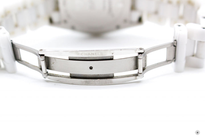 Top Quality Chanel H2009 J12 Chronograph Watch 41MM Diamond Indicators  White Stainless Steel Watches