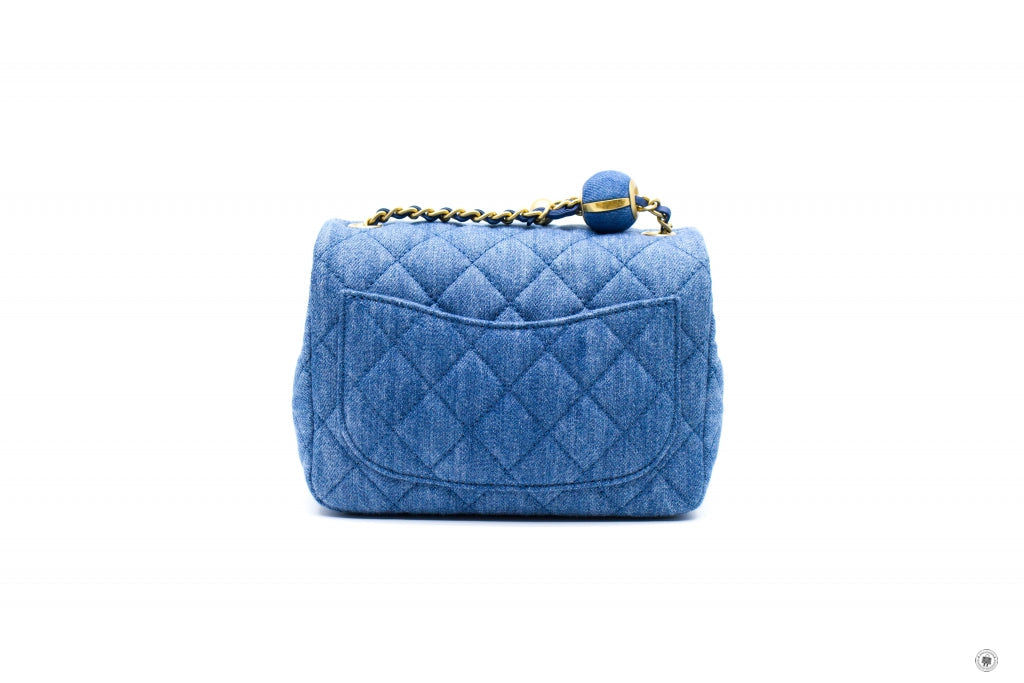 Top Quality Chanel AS1786B07306 Denim Mini Flap Bag Denim / NG353 Fabric Shoulder Bags Ghw