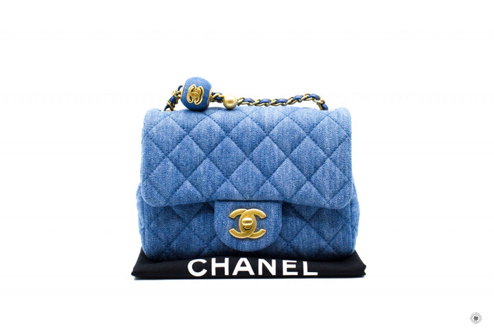 Top Quality Chanel AS1786B07306 Denim Mini Flap Bag Denim / NG353 Fabric Shoulder Bags Ghw