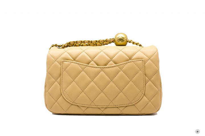 Top Quality Chanel AS1787B0291 Classic CC Flap  Beige / NG121 Lambskin Shoulder Bags Gbhw