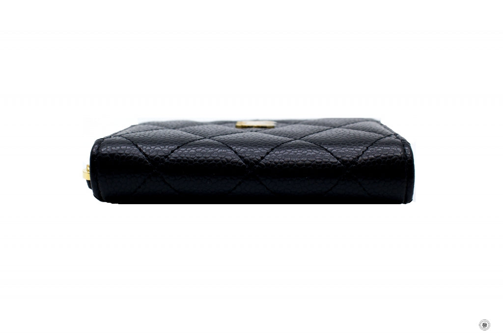 Top Quality Chanel AP0216Y01864 Classic CC Coin Purse Black / C3906 Caviar Coin Purse Shw
