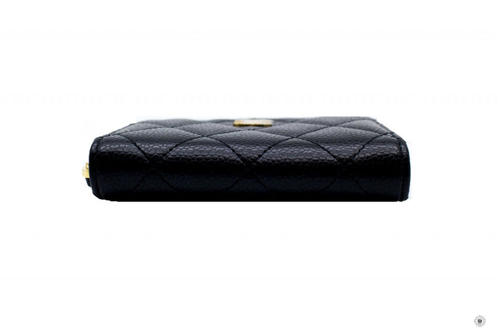 Top Quality Chanel AP0216Y01864 Classic CC Coin Purse Black / C3906 Caviar Coin Purse Shw