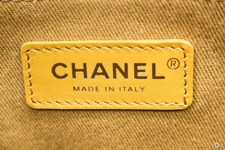 Top Quality Chanel A67001B07300 Deauville Shopping Tote  Khaki / NG121 Fabric Tote Bag Shw