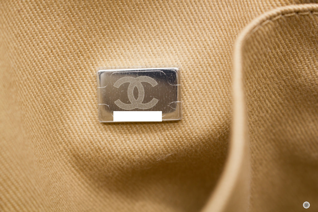 Top Quality Chanel A67001B07300 Deauville Shopping Tote  Khaki / NG121 Fabric Tote Bag Shw