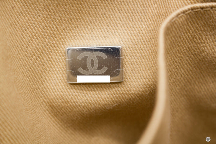 Top Quality Chanel A67001B07300 Deauville Shopping Tote  Khaki / NG121 Fabric Tote Bag Shw