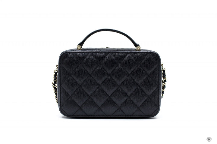 Top Quality Chanel AS3168B07894 Vanity Case  Black / 94305 Caviar Shoulder Bags Ghw