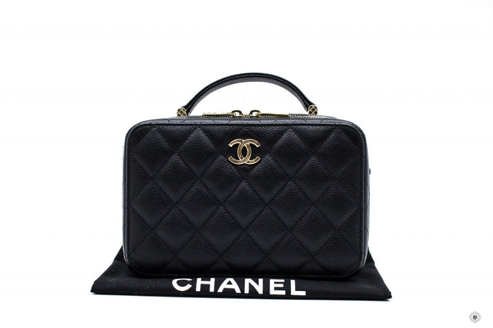 Top Quality Chanel AS3168B07894 Vanity Case  Black / 94305 Caviar Shoulder Bags Ghw
