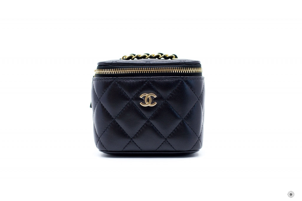 Top Quality Chanel AP1340Y04059 Small Vanity Case  Black / C3906 Lambskin Shoulder Bags Ghw