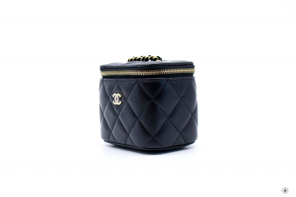 Top Quality Chanel AP1340Y04059 Small Vanity Case  Black / C3906 Lambskin Shoulder Bags Ghw