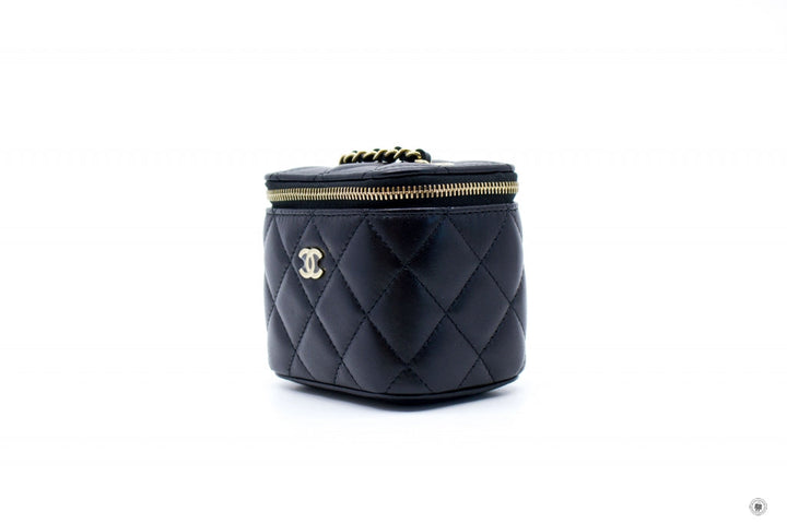 Top Quality Chanel AP1340Y04059 Small Vanity Case  Black / C3906 Lambskin Shoulder Bags Ghw