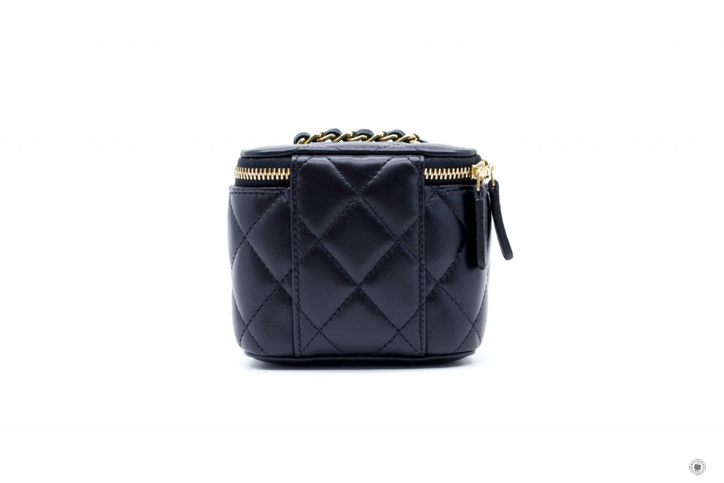 Top Quality Chanel AP1340Y04059 Small Vanity Case  Black / C3906 Lambskin Shoulder Bags Ghw
