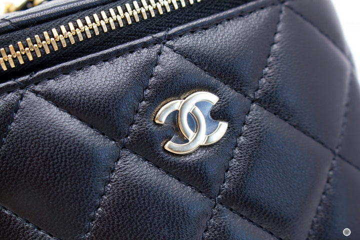 Top Quality Chanel AP1340Y04059 Small Vanity Case  Black / C3906 Lambskin Shoulder Bags Ghw