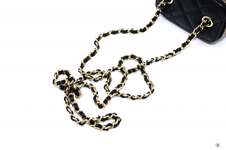 Top Quality Chanel AP1340Y04059 Small Vanity Case  Black / C3906 Lambskin Shoulder Bags Ghw