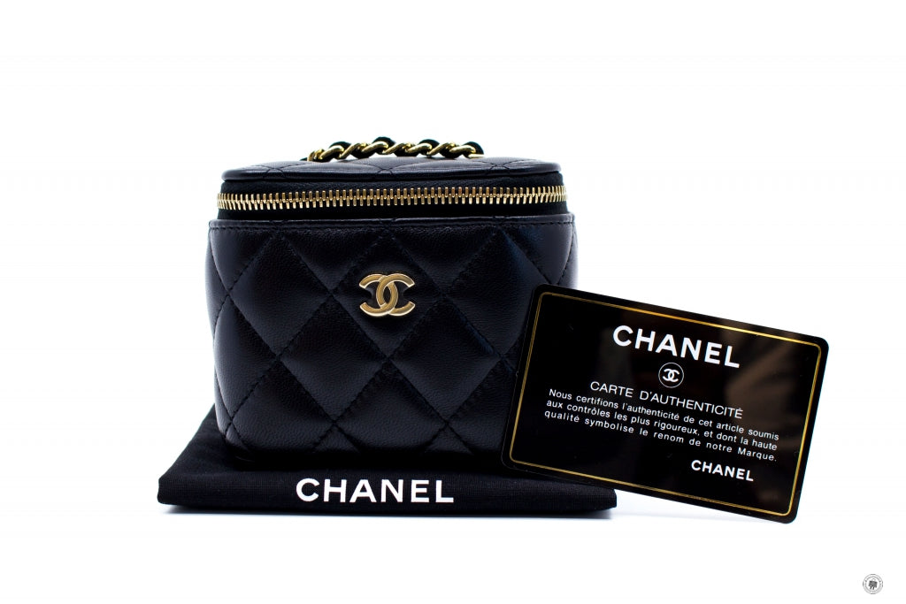 Top Quality Chanel AP1340Y04059 Small Vanity Case  Black / C3906 Lambskin Shoulder Bags Ghw