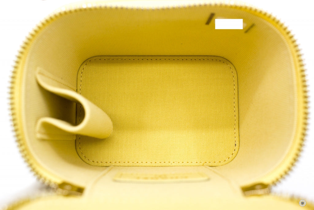 Top Quality Chanel AP2198B06660 Small Vanity Case Yellow / NG754 Calfskin Shoulder Bags Ghw