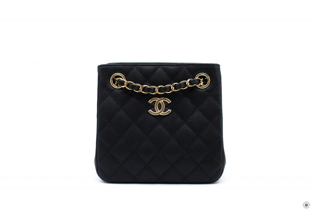 Top Quality Chanel AS3176Y33352 Bucket Bag Black / 94305 Caviar Shoulder Bags Ghw
