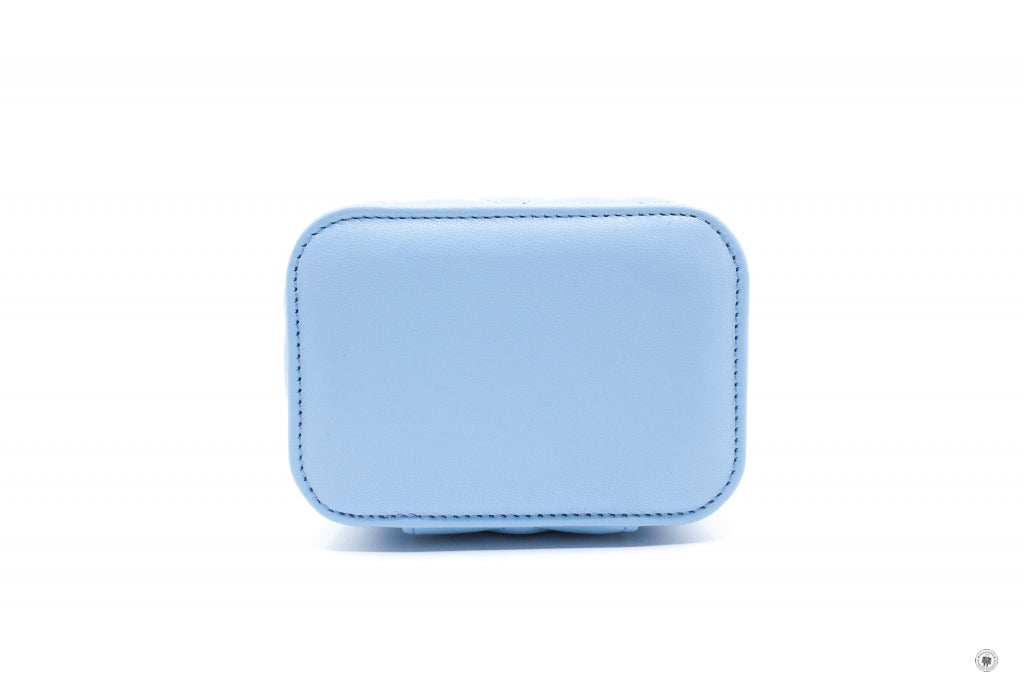 Top Quality Chanel AP1447B08034 Small Vanity With Chain Crush Light Blue / NH626 Lambskin Shoulder Bags Gbhw