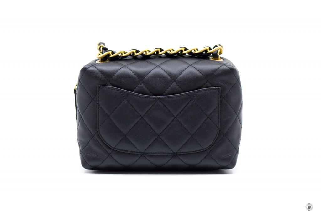 Top Quality Chanel AS3229B08008 Mini Bowling Bag  Black / 94305 Calfskin Shoulder Bags Gbhw
