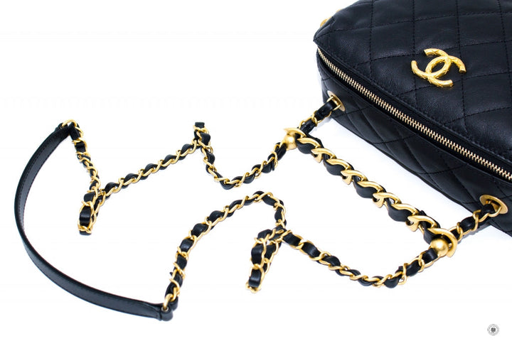 Top Quality Chanel AS3229B08008 Mini Bowling Bag  Black / 94305 Calfskin Shoulder Bags Gbhw