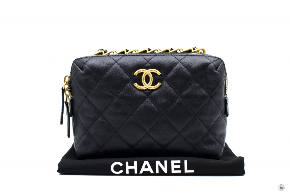 Top Quality Chanel AS3229B08008 Mini Bowling Bag  Black / 94305 Calfskin Shoulder Bags Gbhw