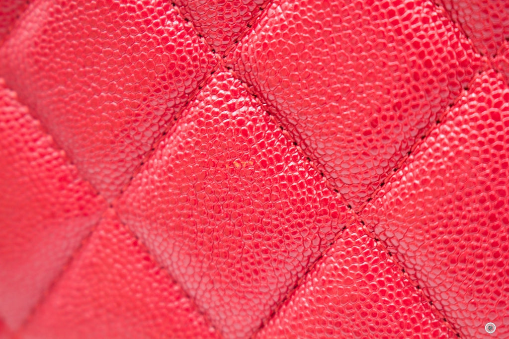 Top Quality Chanel Boy Zip Pouch  Red Caviar Pouch Sbhw