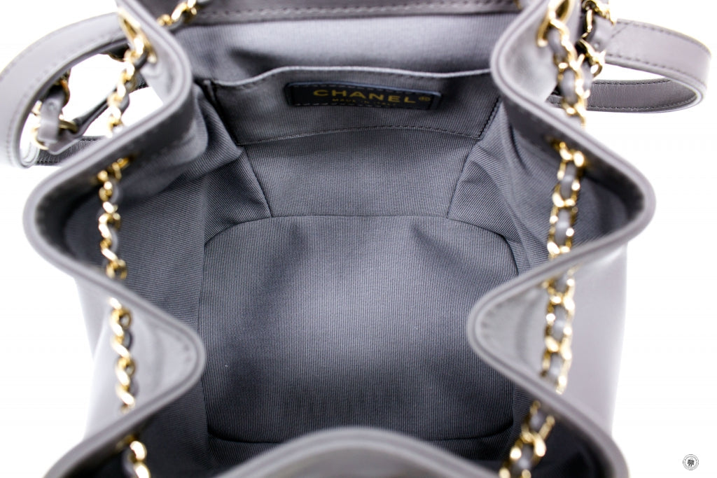 Top Quality Chanel AS2908B08609 Mini Duma NI691 / Grey Calfskin Backpacks Pbhw