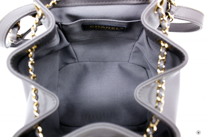 Top Quality Chanel AS2908B08609 Mini Duma NI691 / Grey Calfskin Backpacks Pbhw