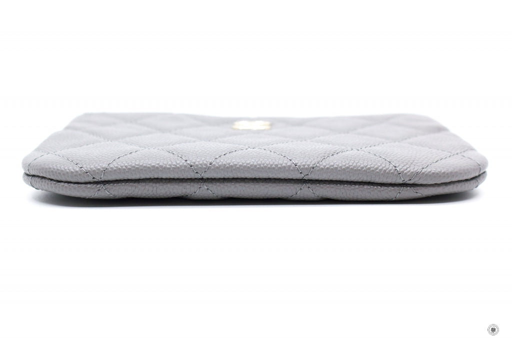 Top Quality Chanel A82365 Y33352  Classic Mini Pouch NJ531 / Grey Caviar Shoulder Bags Pbhw