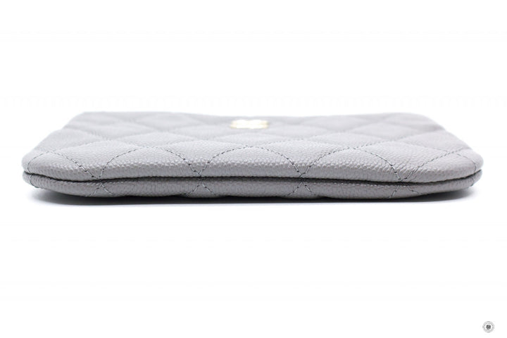 Top Quality Chanel A82365 Y33352  Classic Mini Pouch NJ531 / Grey Caviar Shoulder Bags Pbhw