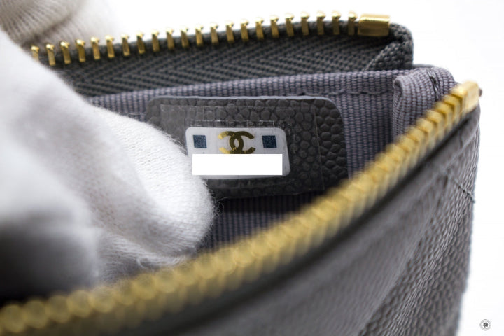 Top Quality Chanel A82365 Y33352  Classic Mini Pouch NJ531 / Grey Caviar Shoulder Bags Pbhw