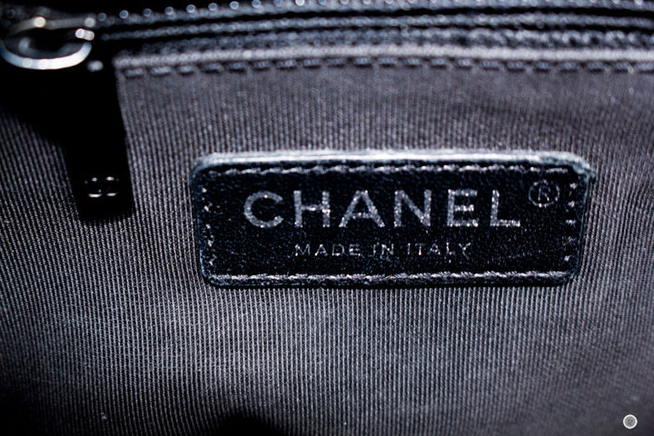 Top Quality Chanel A93824 B01935 Gabrielle Hobo Medium SO Black  Black / 94305  Lambskin Shoulder Bags Bkhw