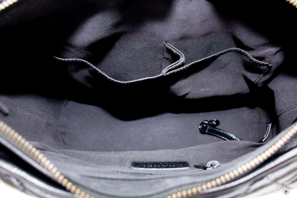 Top Quality Chanel A93824 B01935 Gabrielle Hobo Medium SO Black  Black / 94305  Lambskin Shoulder Bags Bkhw