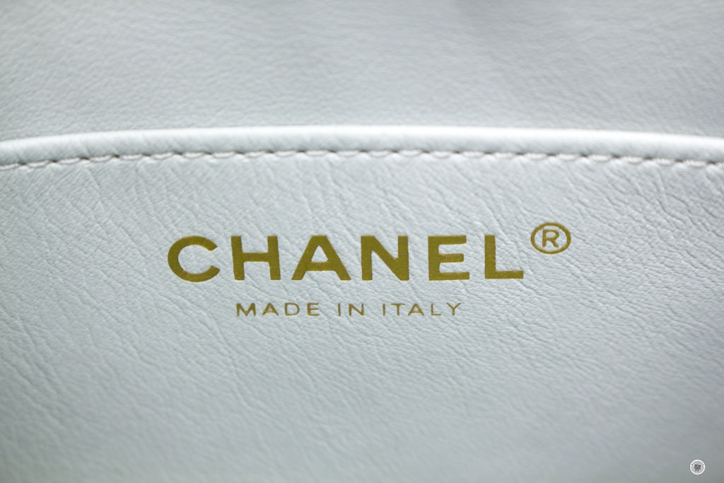 Top Quality Chanel 23C Pearl Crush Hobo Ice Blue Calfskin Shoulder Bags Gbhw