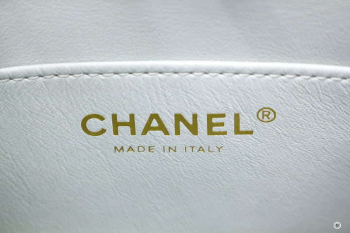 Top Quality Chanel 23C Pearl Crush Hobo Ice Blue Calfskin Shoulder Bags Gbhw
