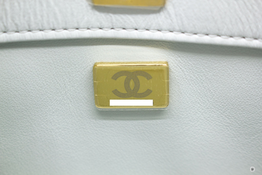 Top Quality Chanel 23C Pearl Crush Hobo Ice Blue Calfskin Shoulder Bags Gbhw