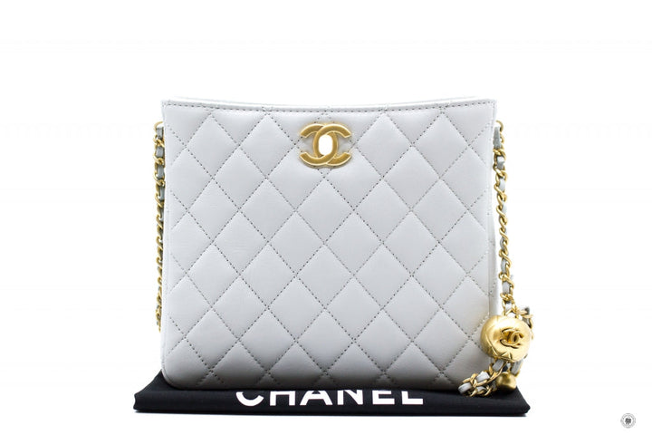 Top Quality Chanel 23C Pearl Crush Hobo Ice Blue Calfskin Shoulder Bags Gbhw