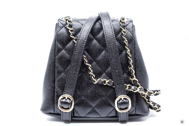 Top Quality Chanel AS3787 B10184 94305 Small Backpack Black / 94305 Calfskin Shoulder Bags Ghw