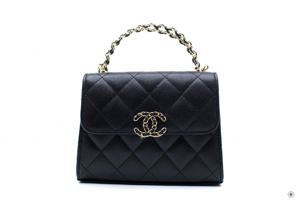 Top Quality Chanel AP3237 B10307 94305 Clutch With Chain Black / 94305 Calfskin Shoulder Bags Ghw