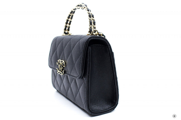 Top Quality Chanel AP3237 B10307 94305 Clutch With Chain Black / 94305 Calfskin Shoulder Bags Ghw