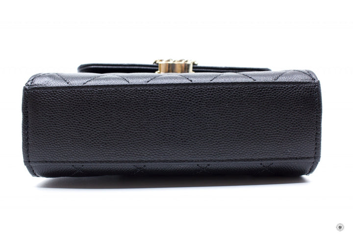 Top Quality Chanel AP3237 B10307 94305 Clutch With Chain Black / 94305 Calfskin Shoulder Bags Ghw