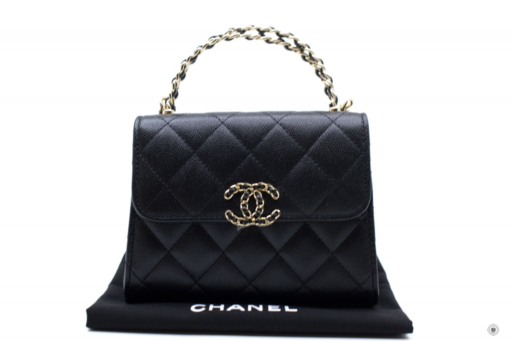 Top Quality Chanel AP3237 B10307 94305 Clutch With Chain Black / 94305 Calfskin Shoulder Bags Ghw