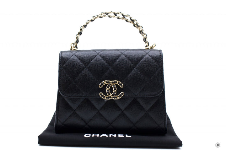 Top Quality Chanel AP3237 B10307 94305 Clutch With Chain Black / 94305 Calfskin Shoulder Bags Ghw