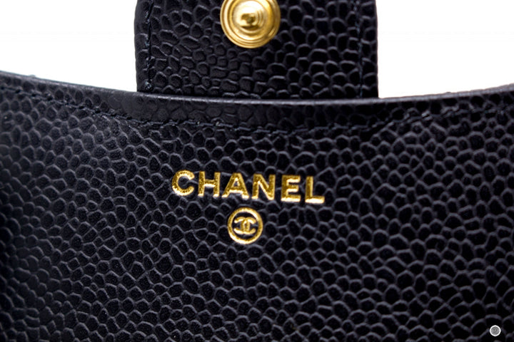 Top Quality Chanel AP0231 Y01588 Classic Fold Wallet (old Model: A82288) Black Caviar Short Wallet Ghw