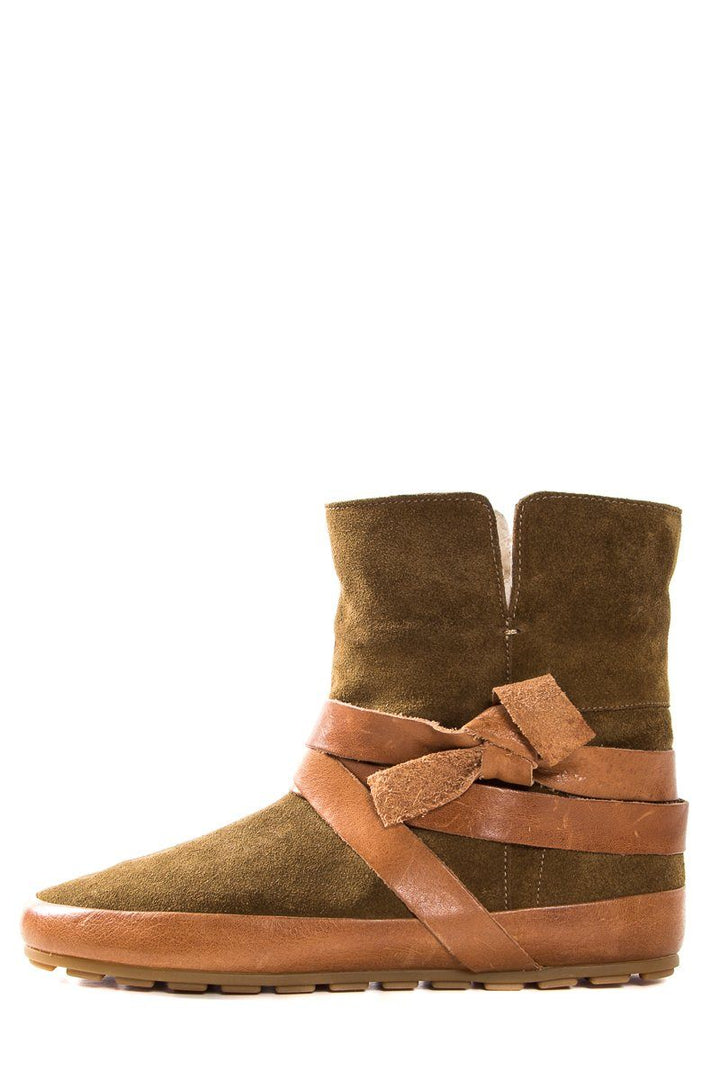 Isabel Marant Étoile Camel Suede Winter Dancing Booties SZ 36
