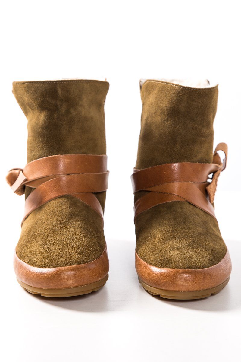 Isabel Marant Étoile Camel Suede Winter Dancing Booties SZ 36