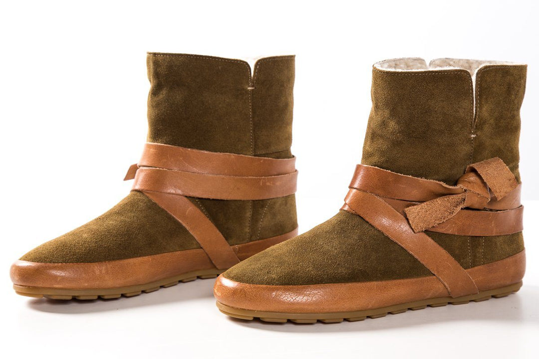 Isabel Marant Étoile Camel Suede Winter Dancing Booties SZ 36